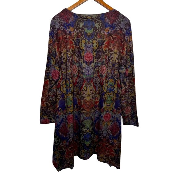 Soft Surroundings Boho Granola Cottage Indie Shark Tooth Whimsigoth Tunic Large - Picture 6 of 12